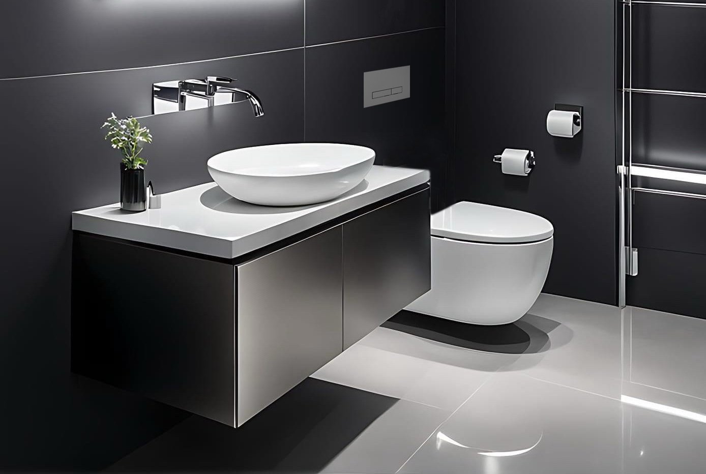 High-capacity toilet tank for hotels