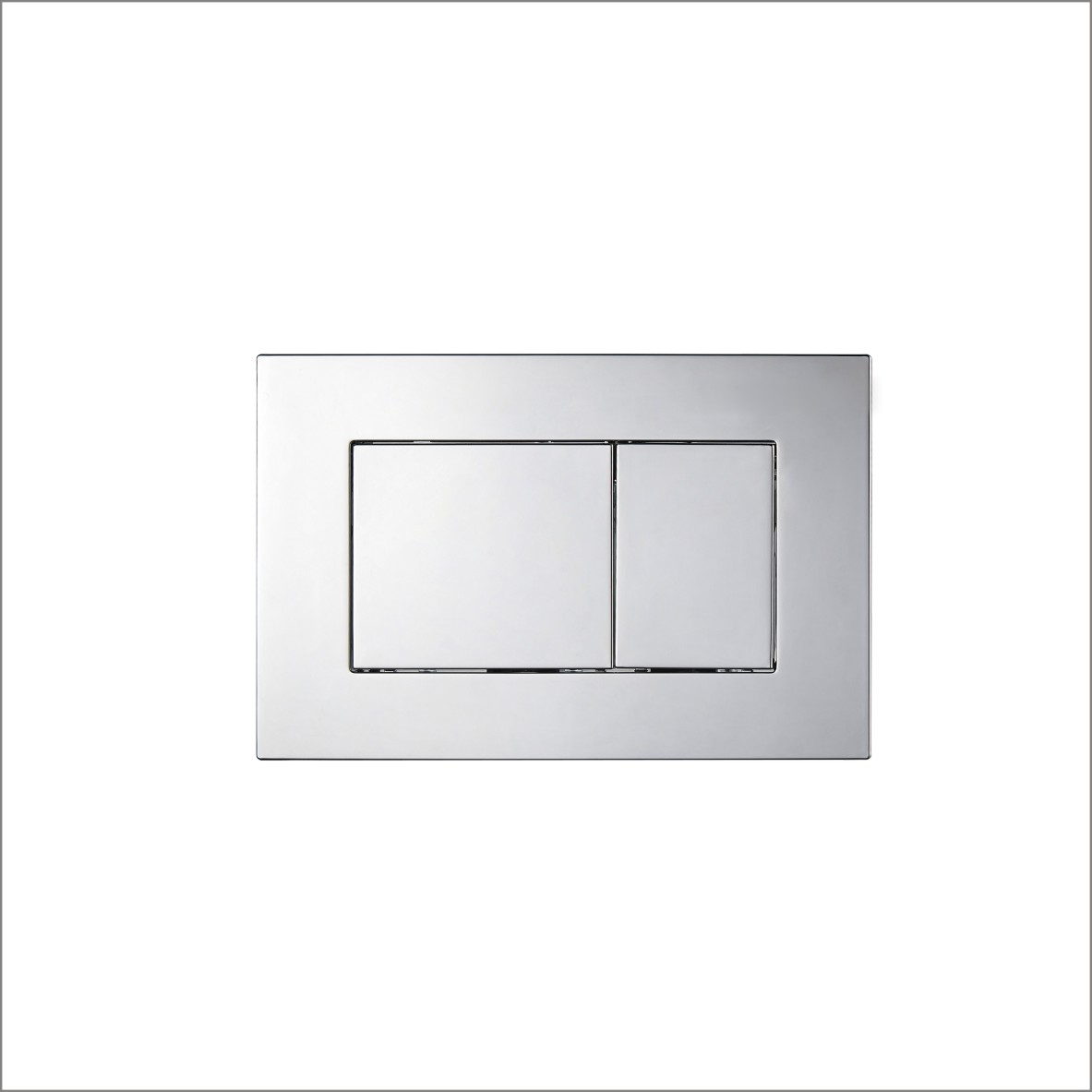 Silver Concealed Cistern Push Button Replacement for Geberit 