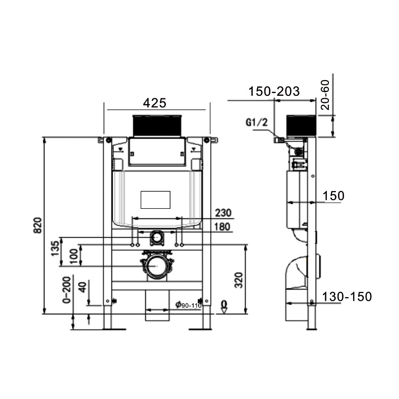 Custom toilet tank design for commercial use