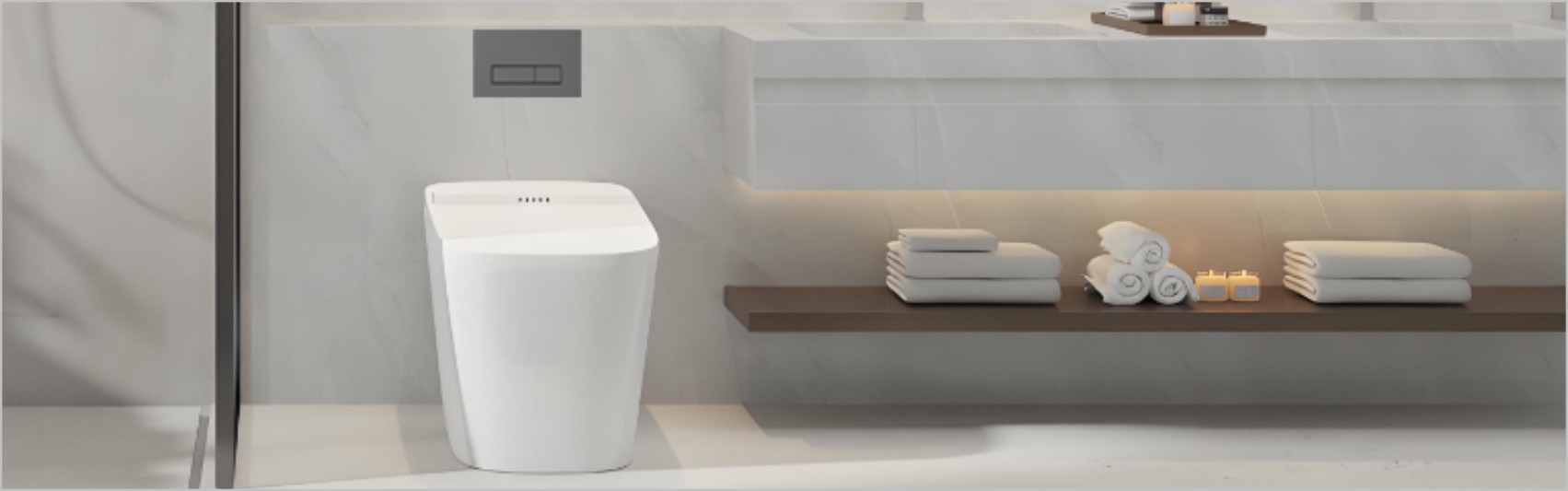 Stylish pneumatic flush toilet panels for contemporary decor