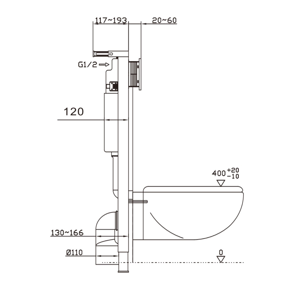 Space-Saving Ultra Short Concealed Toilet Cistern