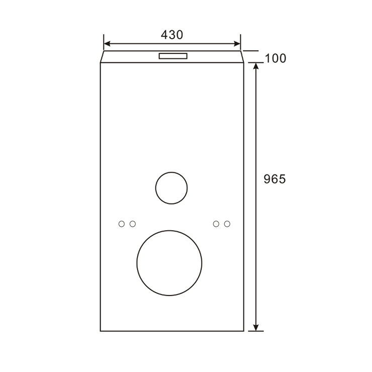 Luxury glass flush tank with sleek design