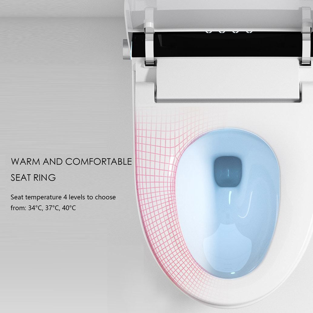 Constant temperature heated seat smart toilet