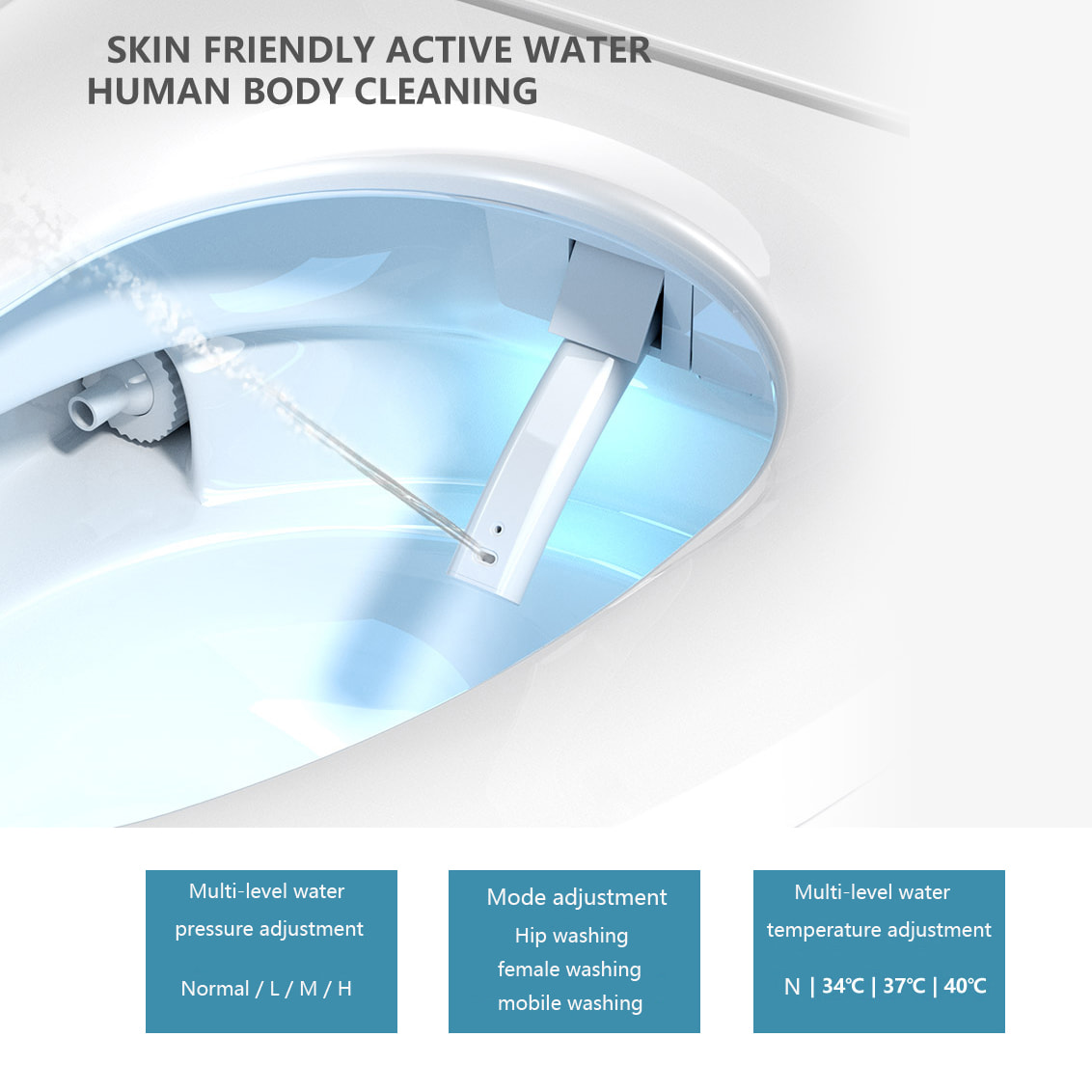 smart toilet with self-cleaning function