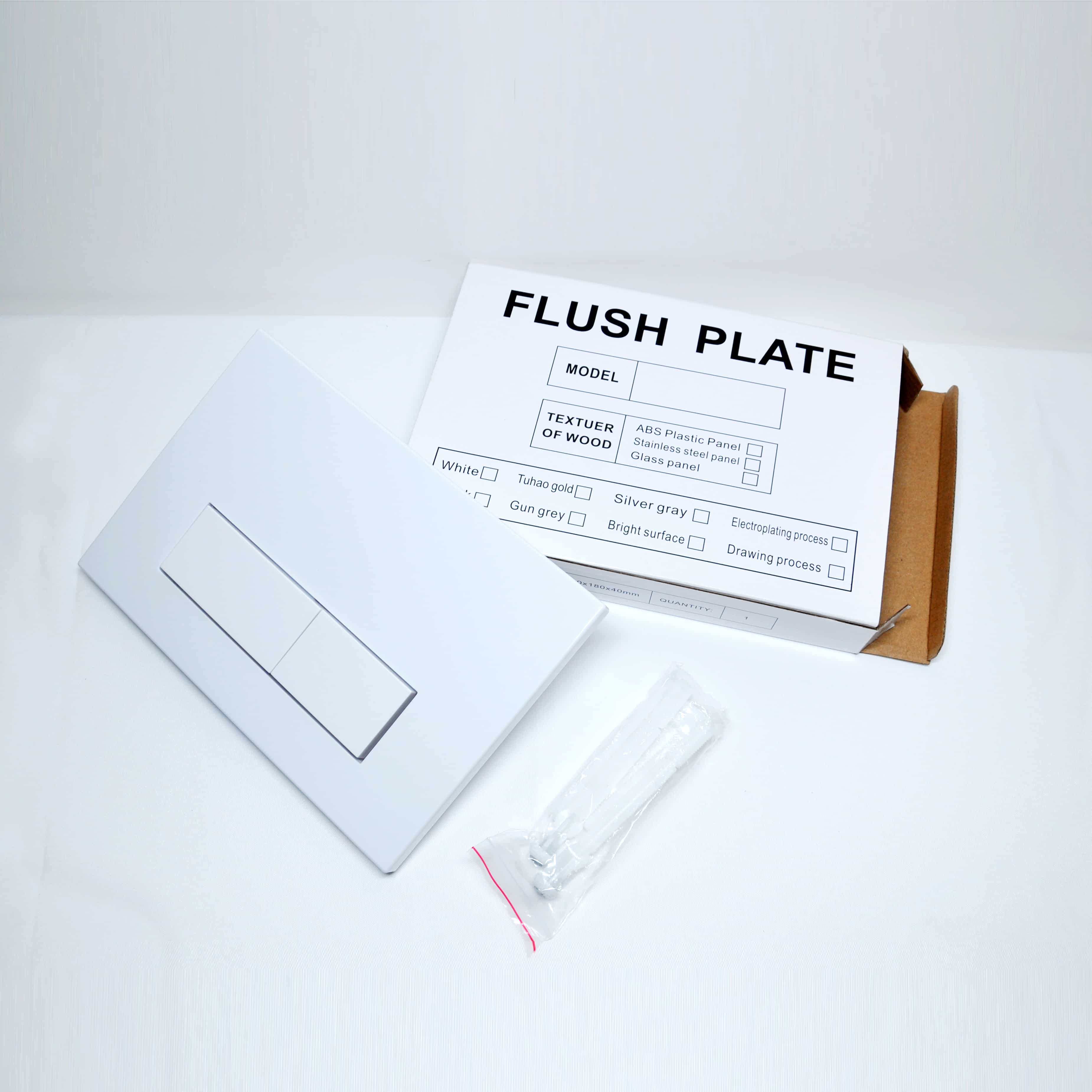 Stylish toilet flush panel with LED lighting