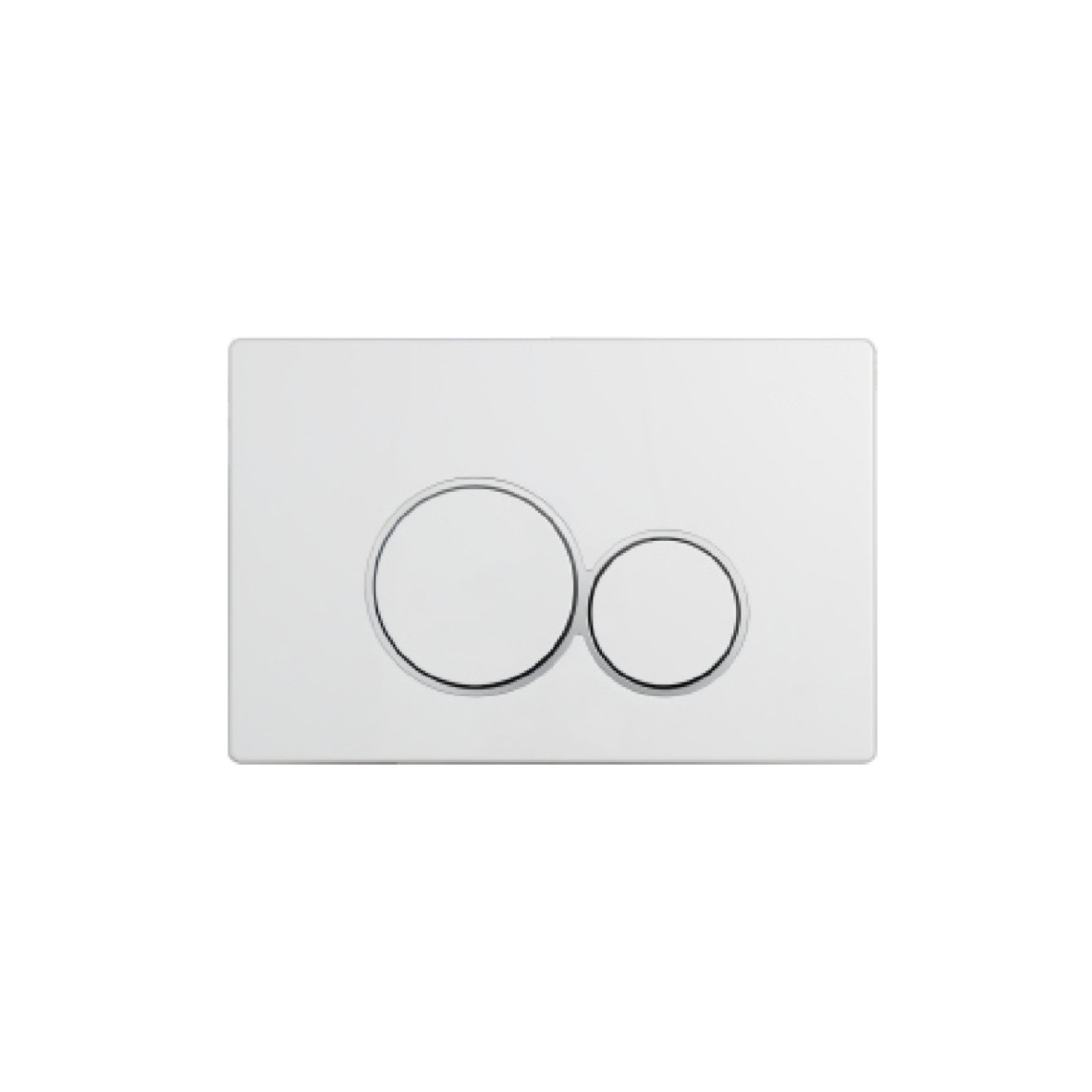 White round plated button Concealed water tank panel button