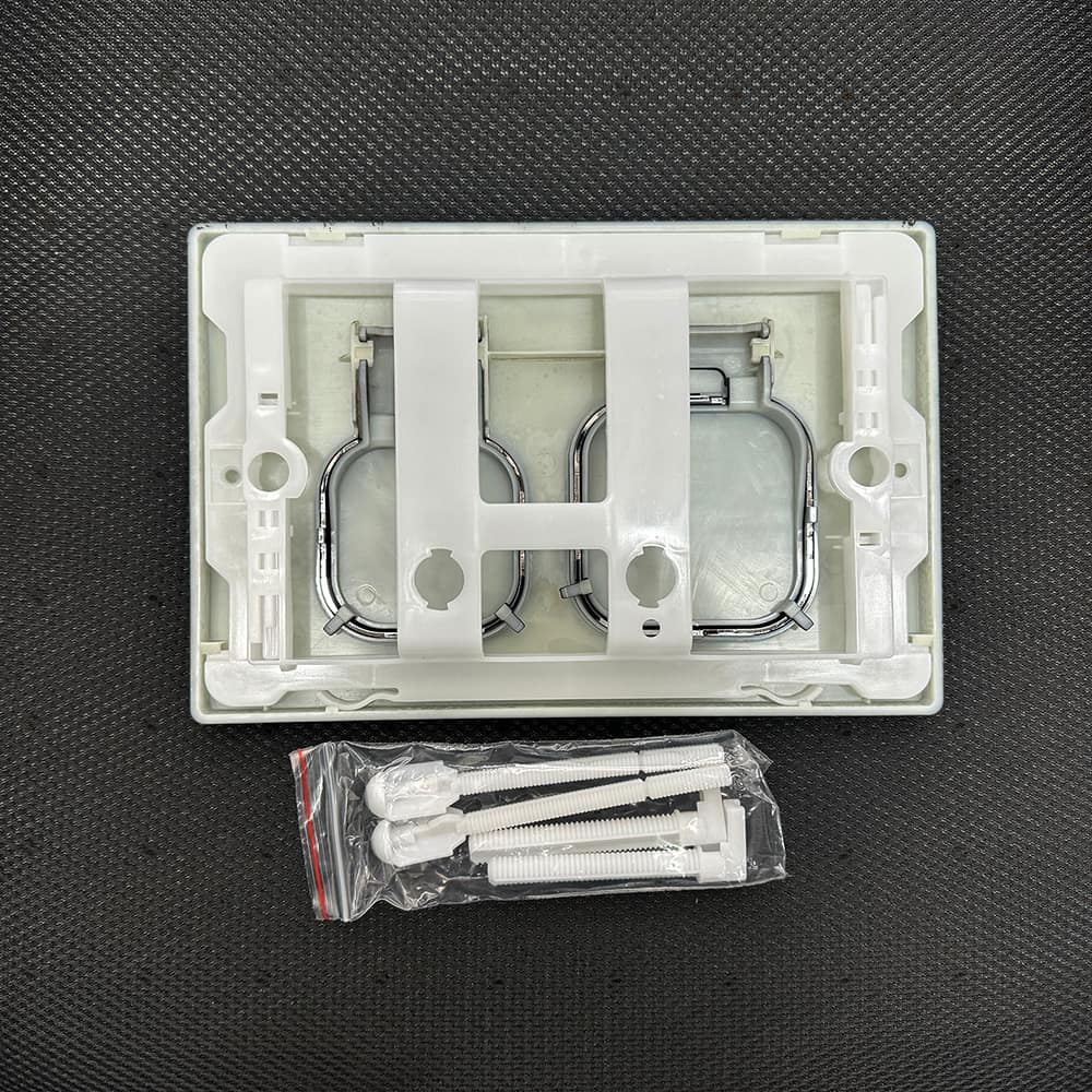 concealed cistern dual flush button mechanism explained
