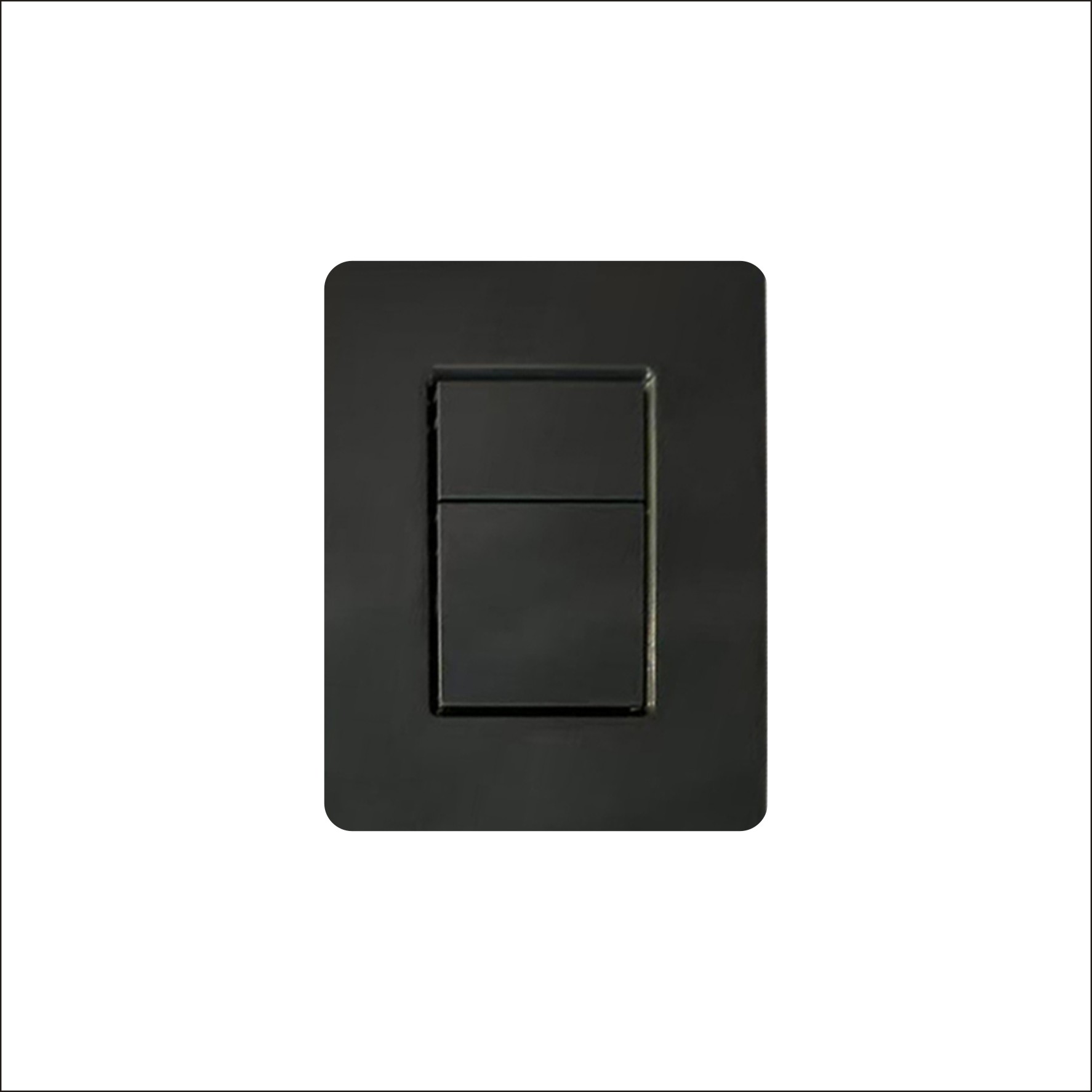 Matte black plastic pneumatic water tank panel