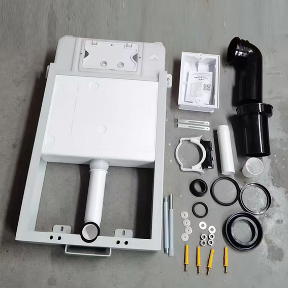 Dual-flush toilet tank for offices