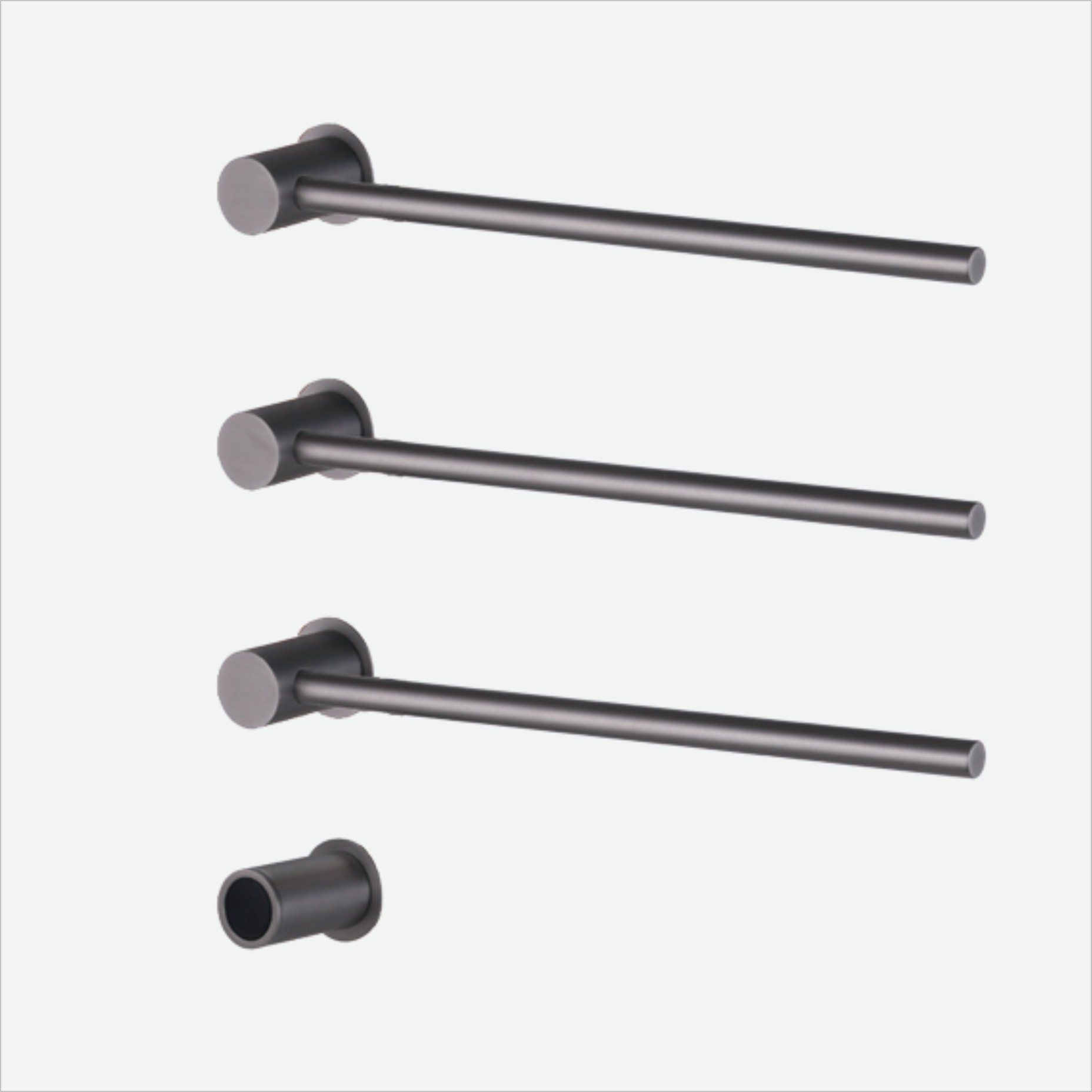 Concealed heated towel racks for modern bathroom designs