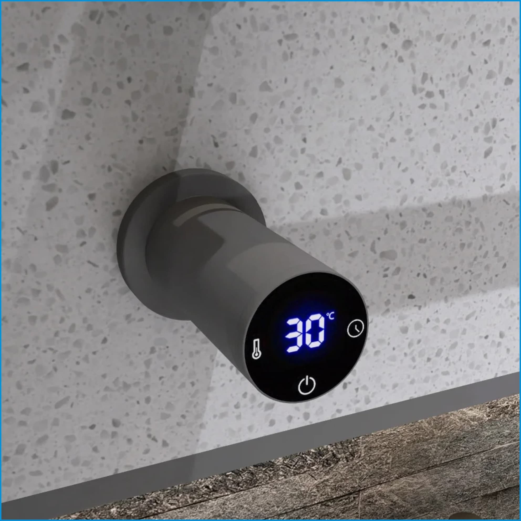 How to install a concealed heated towel rail in a shower