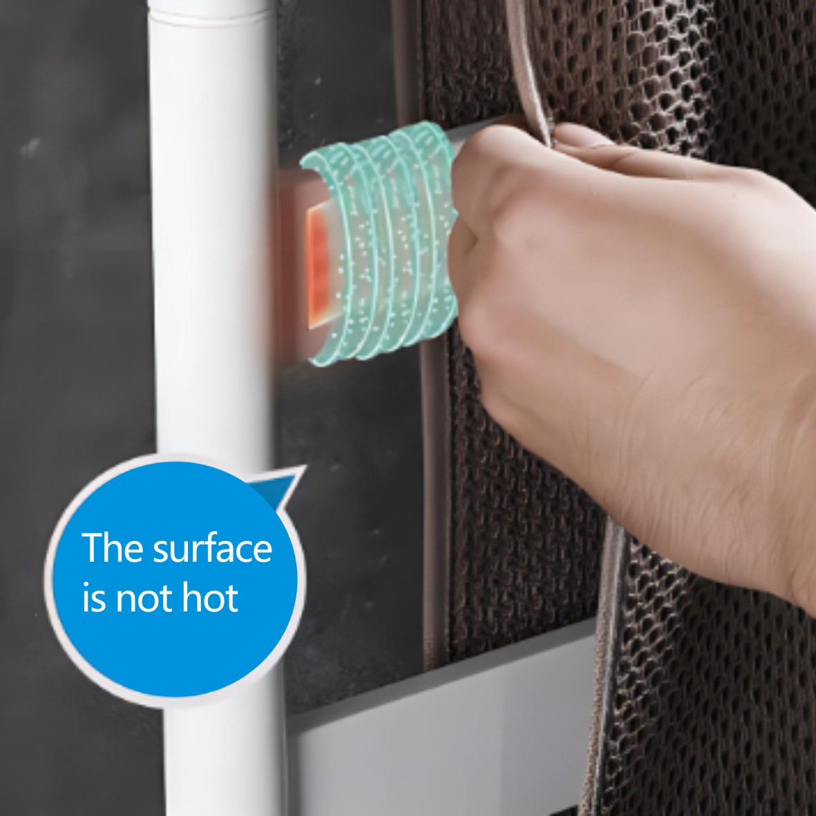 Wall-mounted towel warmer