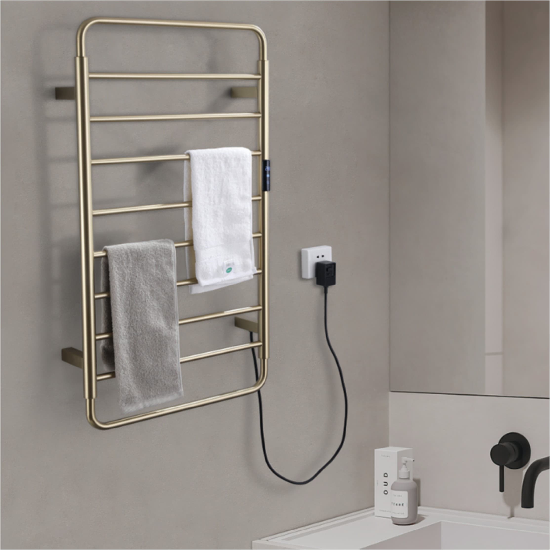 hidden towel racks
