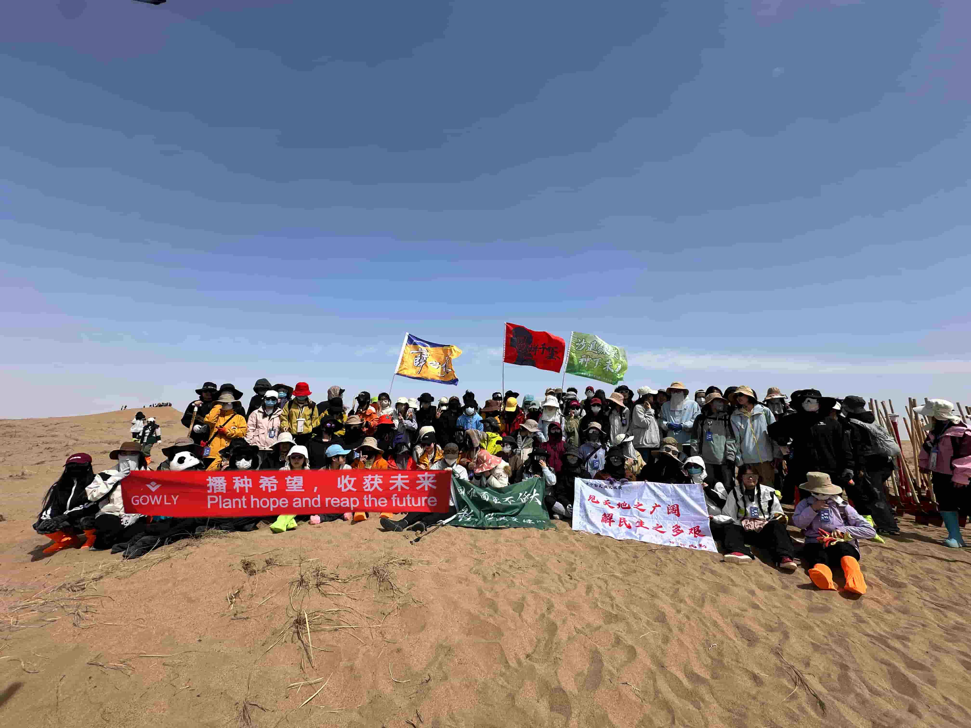 Gowly Group Leads Desert Greening Initiative in Tengger Desert