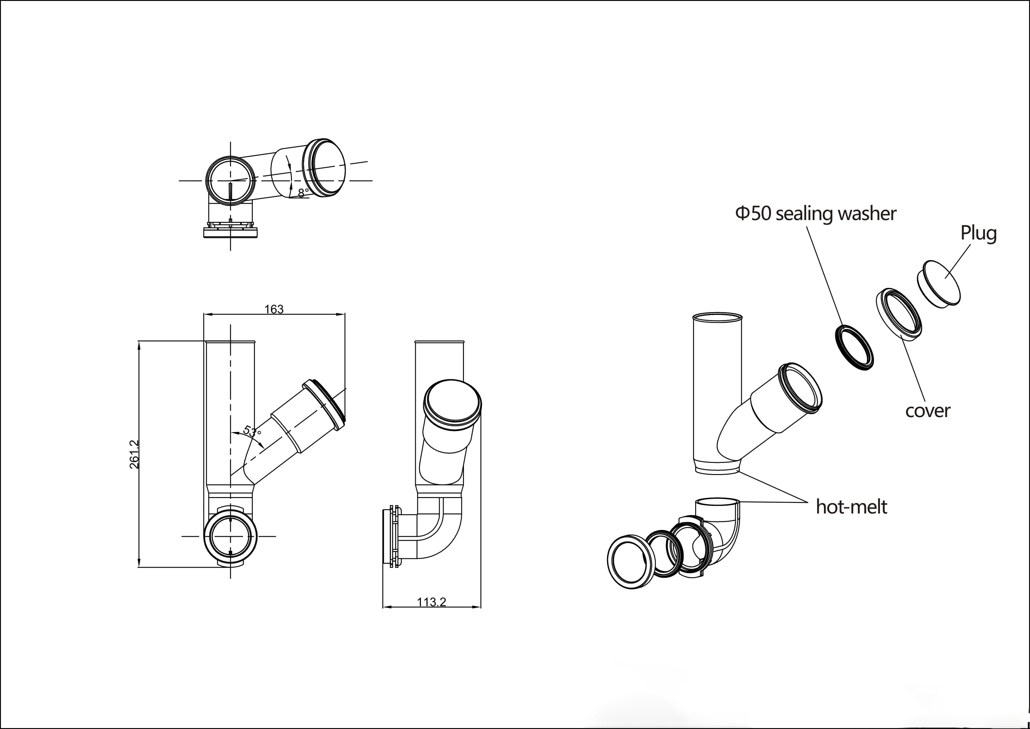innovative Concealed Cistern with Ventilation Pipe