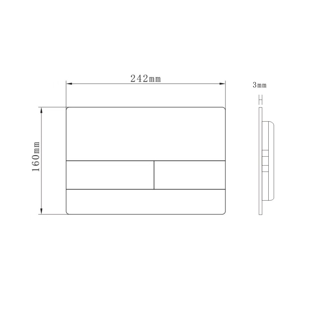  User-friendly dual flush tank controls