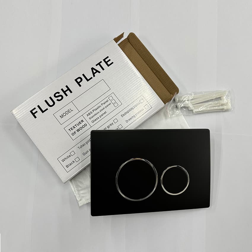 Plastic toilet cistern flush button