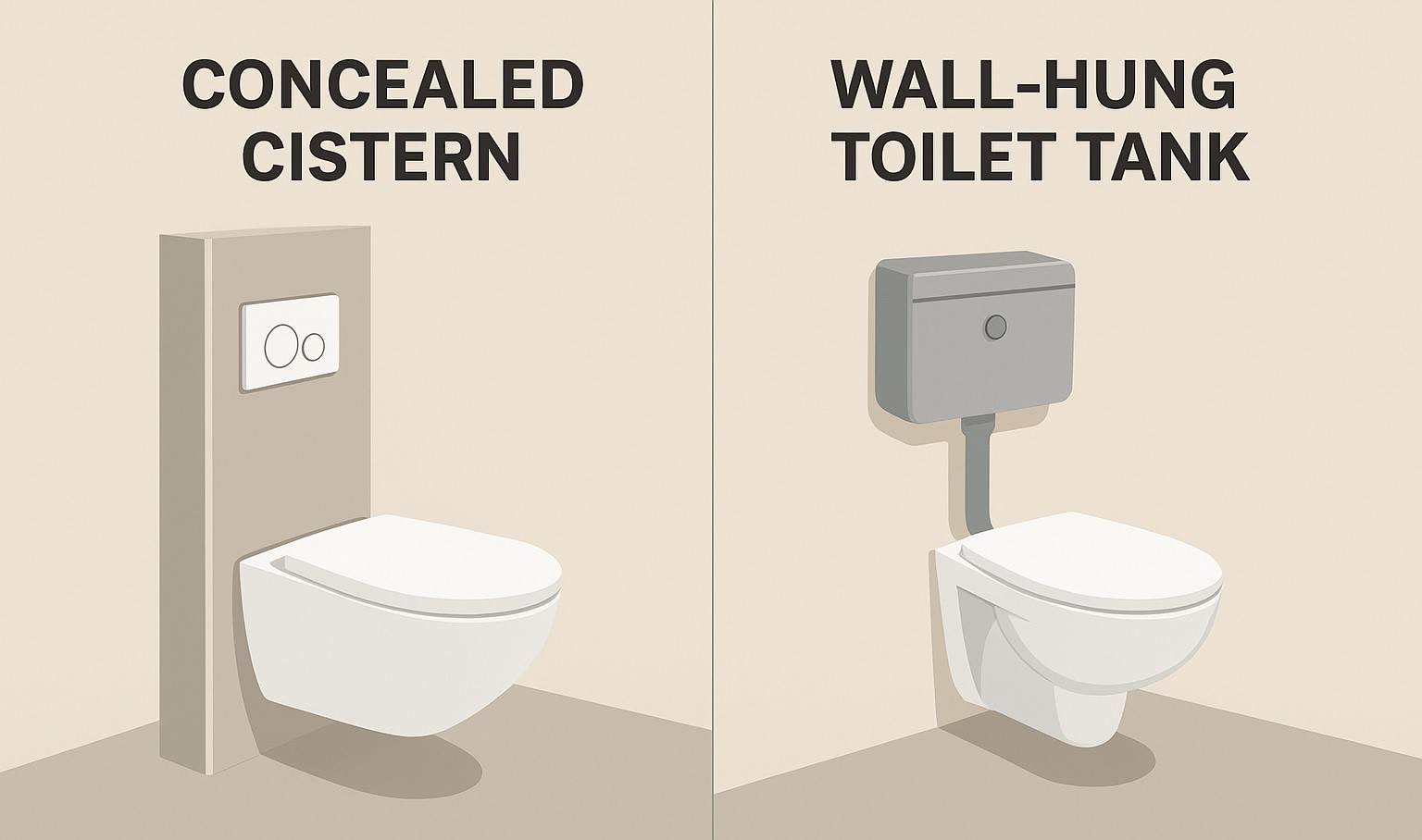 Hidden vs. Wall-Hung: Pick the Tank You Never See