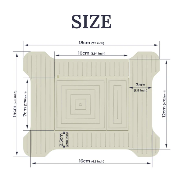 tileable flush plate