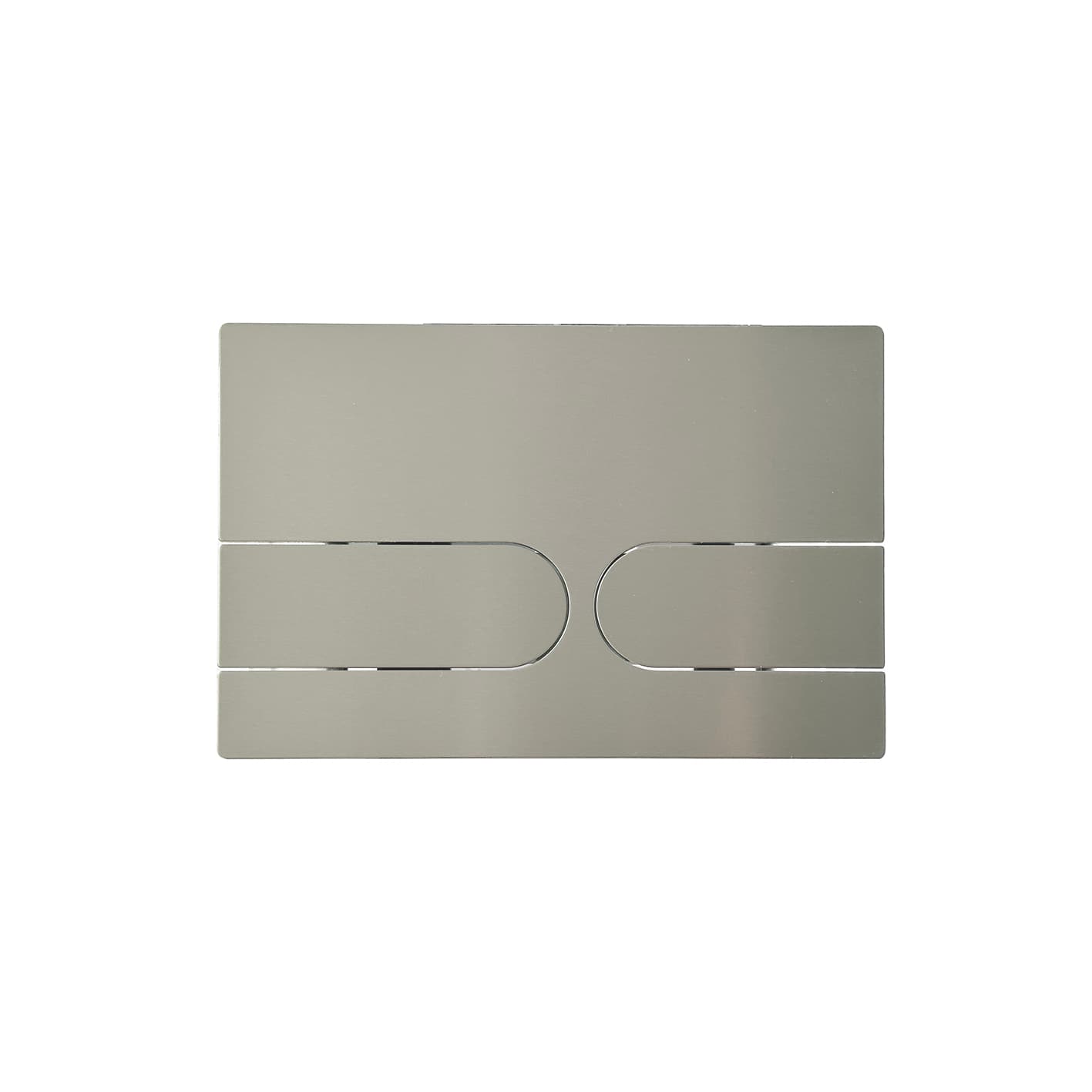 Sleek, high-end dual-flush control mechanism.