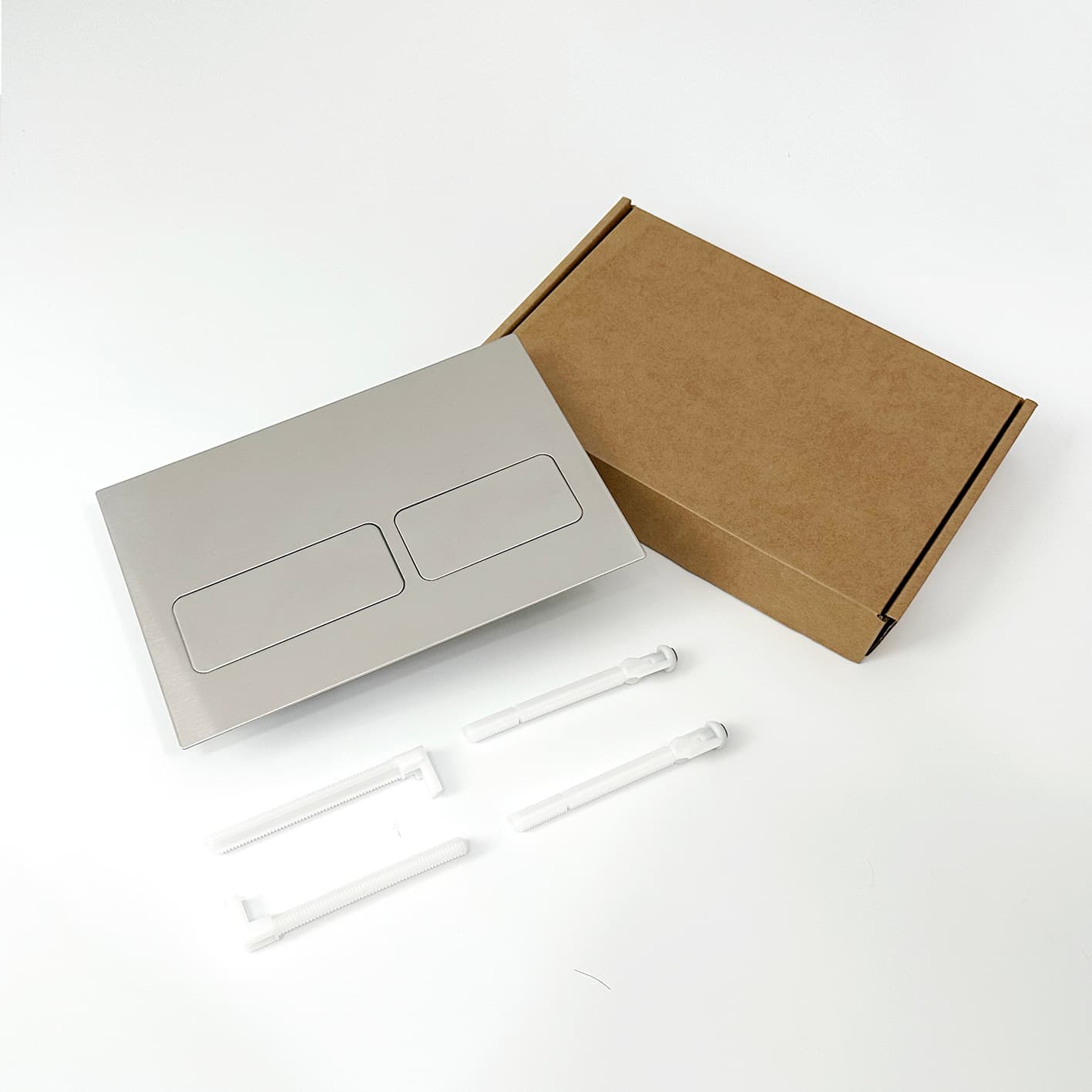 Fingerprint-resistant brushed stainless steel flush panel GLY-615NT