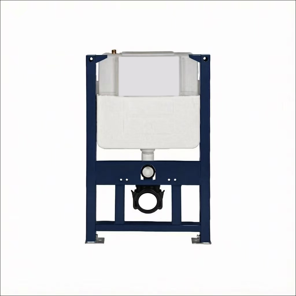 Front-push, 820mm-high concealed-cistern toilet