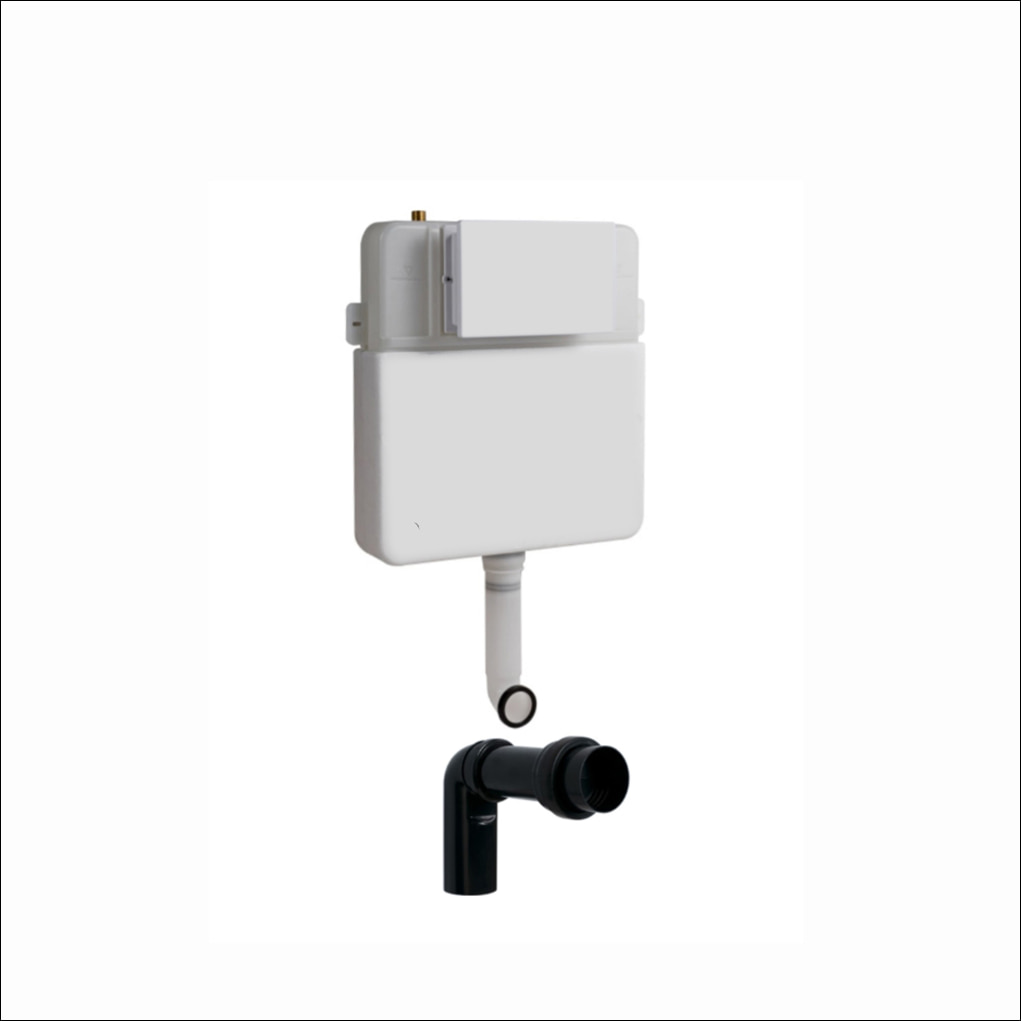 Mechanical dual-flush concealed cistern valve