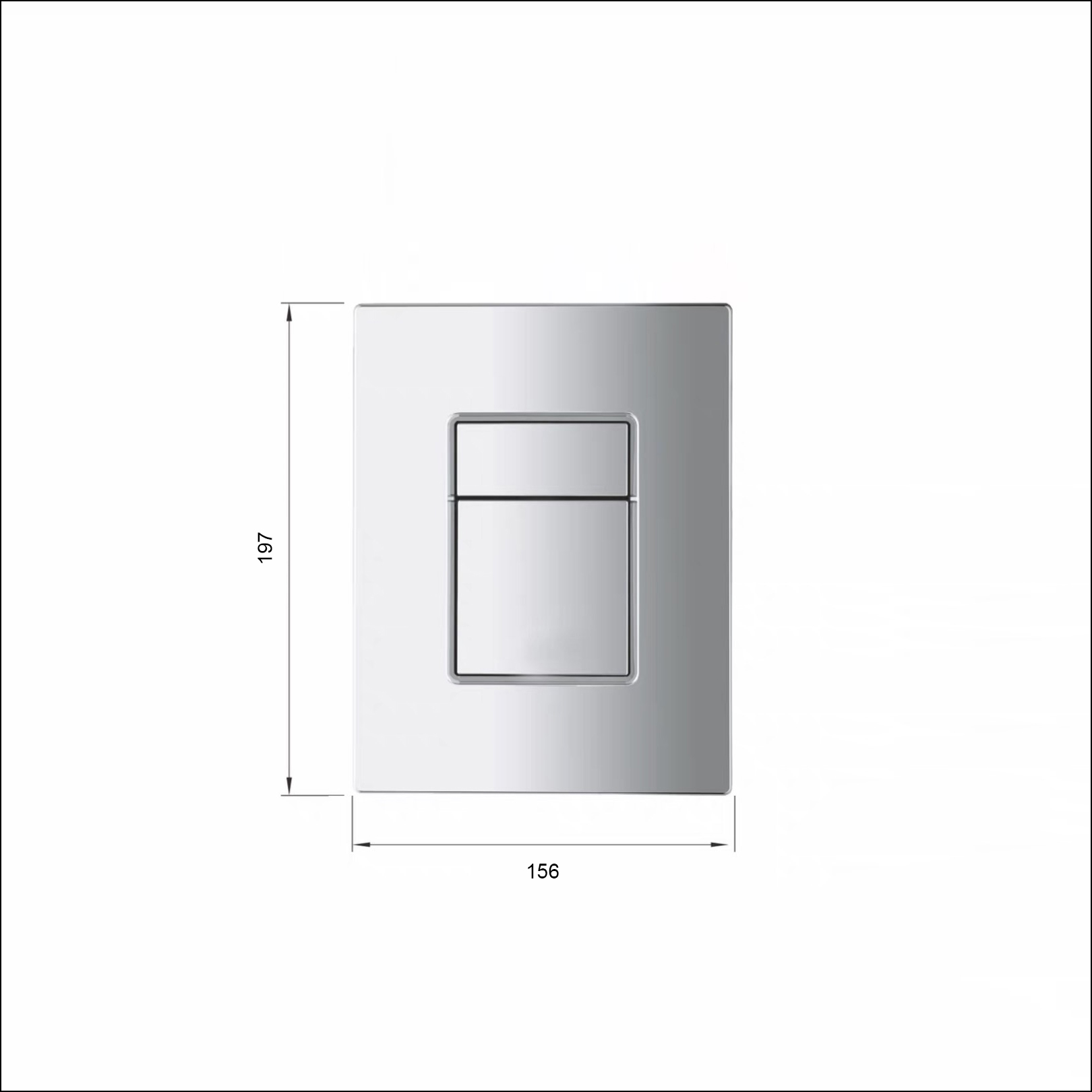 Electroplating ABS plastic pneumatic water tank panel