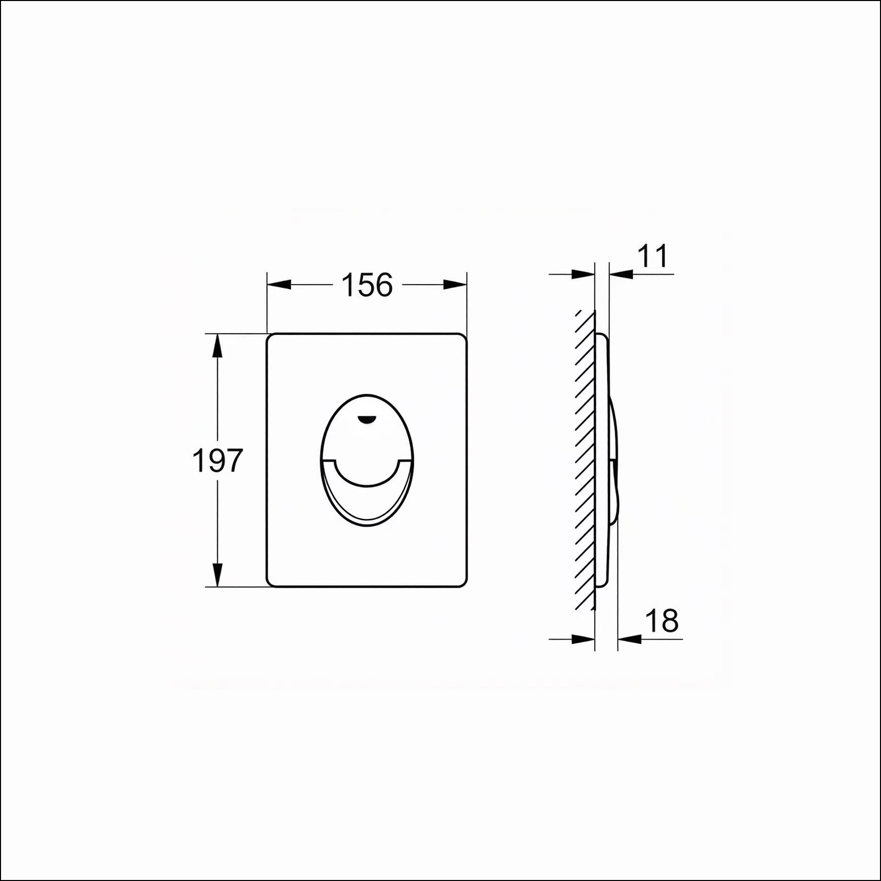 Durable toilet flush panels for commercial use